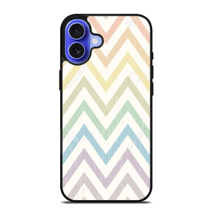 CHEVRON PATTERN RAINBOW COLOR iPhone 16 Case Cover