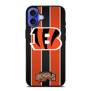 CINCINNATI BENGALS STRIPE iPhone 16 Case Cover CINCINNATI BENGALS STRIPE iPhone 16 Case Cover