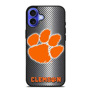 CLEMSON TIGERS METAL iPhone 16 Case Cover