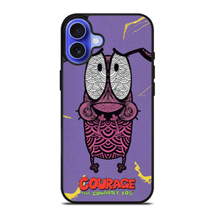 COURAGE THE COWARDLY DOG FEAR iPhone 16 Case Cover COURAGE THE COWARDLY DOG FEAR iPhone 16 Case Cover