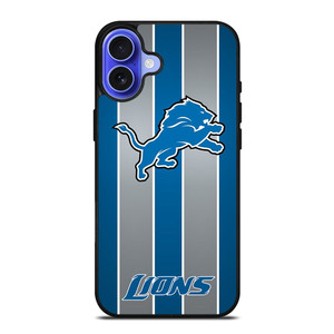 DETROIT LIONS STRIPE iPhone 16 Case Cover