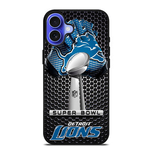 DETROIT LIONS SUPER BOWL iPhone 16 Case Cover