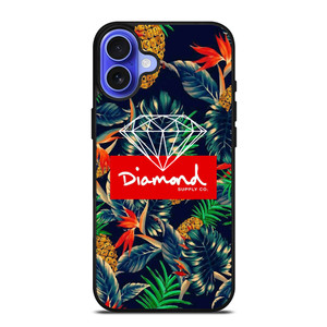 DIAMOND SUPPLY CO FLORAL LOGO iPhone 16 Case Cover