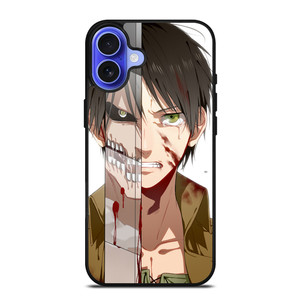 EREN YEAGER FACE ATTACK ON TITAN iPhone 16 Case Cover