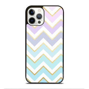 OMBRE PASTEL CHEVRON PATTERN iPhone 12 Pro Case Cover