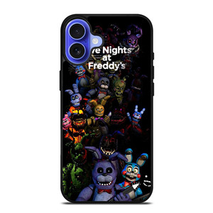 FIVE NIGHTS AT FREDDY'S ALL CHARACTERS iPhone 16 Case Cover