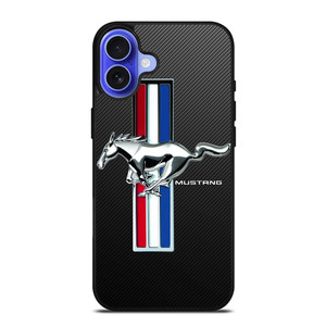 FORD MUSTANG GT LOGO CARBON iPhone 16 Case Cover