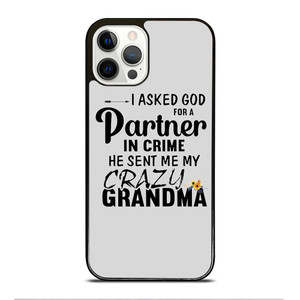 PARTNER IN CRIME GRANDMA 1 iPhone 12 Pro Case Cover PARTNER IN CRIME GRANDMA 1 iPhone 12 Pro Case Cover