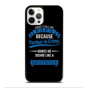 PARTNER IN CRIME PAPA iPhone 12 Pro Case Cover PARTNER IN CRIME PAPA iPhone 12 Pro Case Cover