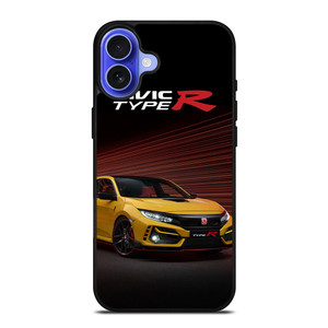 HONDA CIVIC YELLOW CAR iPhone 16 Case Cover HONDA CIVIC YELLOW CAR iPhone 16 Case Cover