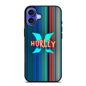 HURLEY STRIPE LOGO iPhone 16 Case Cover