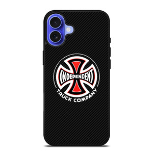 INDEPENDENT TRUCK COMPANY LOGO CARBON iPhone 16 Case Cover