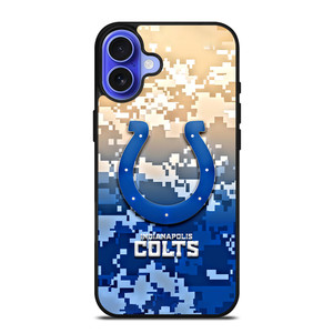 INDIANAPOLIS COLTS CAMO LOGO iPhone 16 Case Cover INDIANAPOLIS COLTS CAMO LOGO iPhone 16 Case Cover