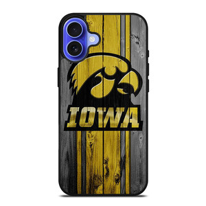 IOWA HAWKEYES WOODEN iPhone 16 Case Cover