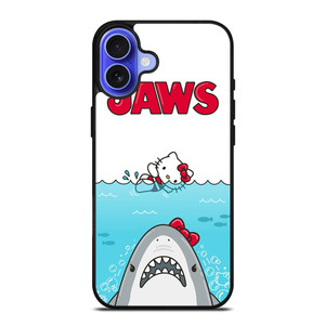 JAWS SHARK HELLO KITTY iPhone 16 Case Cover