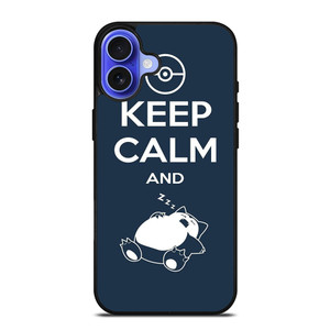 KEEP CALM SNORLAX iPhone 16 Case Cover