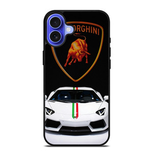 LAMBORGHINI WHITE CAR iPhone 16 Case Cover LAMBORGHINI WHITE CAR iPhone 16 Case Cover