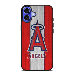 LOS ANGELES ANGELS WOODEN LOGO iPhone 16 Case Cover LOS ANGELES ANGELS WOODEN LOGO iPhone 16 Case Cover