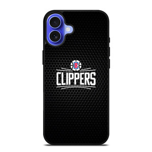 LOS ANGELES CLIPPERS METAL LOGO iPhone 16 Case Cover LOS ANGELES CLIPPERS METAL LOGO iPhone 16 Case Cover