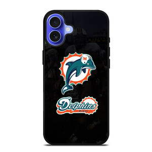 MIAMI DOLPHINS NFL ICON 1 iPhone 16 Case Cover MIAMI DOLPHINS NFL ICON 1 iPhone 16 Case Cover