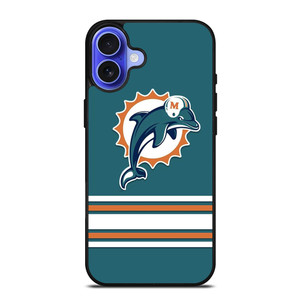 MIAMI DOLPHINS NFL ICON 2 iPhone 16 Case Cover MIAMI DOLPHINS NFL ICON 2 iPhone 16 Case Cover