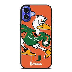 MIAMI HURRICANES UM 2 iPhone 16 Case Cover MIAMI HURRICANES UM 2 iPhone 16 Case Cover