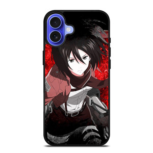MIKASA ACKERMAN ATTACK ON TITAN 2 iPhone 16 Case Cover MIKASA ACKERMAN ATTACK ON TITAN 2 iPhone 16 Case Cover