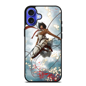 MIKASA ACKERMAN ATTACK ON TITAN iPhone 16 Case Cover MIKASA ACKERMAN ATTACK ON TITAN iPhone 16 Case Cover