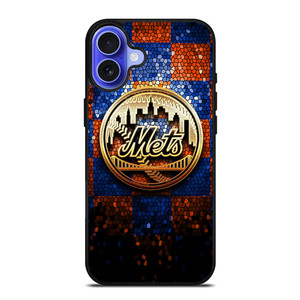 NEW YORK METS GOLD LOGO iPhone 16 Case Cover