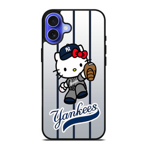 NEW YORK YANKEES HELLO KITTY 3 iPhone 16 Case Cover