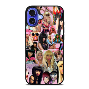 NICKI MINAJ COLLAGE iPhone 16 Case Cover NICKI MINAJ COLLAGE iPhone 16 Case Cover