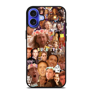 NICOLAS CAGE COLLAGE 2 iPhone 16 Case Cover