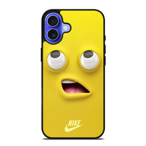 NIKE YELLOW SMILE EMOTICON iPhone 16 Case Cover