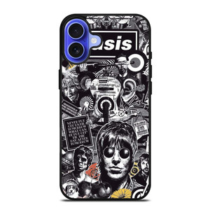 OASIS BAND COLLAGE iPhone 16 Case Cover OASIS BAND COLLAGE iPhone 16 Case Cover