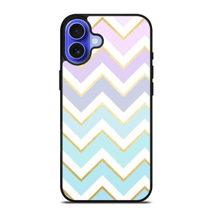 OMBRE PASTEL CHEVRON PATTERN iPhone 16 Case Cover
