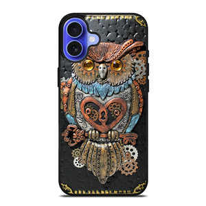 OWL STEAMPUNK BOOK iPhone 16 Case Cover OWL STEAMPUNK BOOK iPhone 16 Case Cover