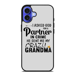 PARTNER IN CRIME GRANDMA 1 iPhone 16 Case Cover PARTNER IN CRIME GRANDMA 1 iPhone 16 Case Cover