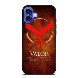 POKEMON GO TEAM VALOR 2 iPhone 16 Case Cover POKEMON GO TEAM VALOR 2 iPhone 16 Case Cover