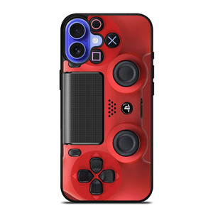 PS4 CONTROLLER PLAYSTATION RED iPhone 16 Case Cover