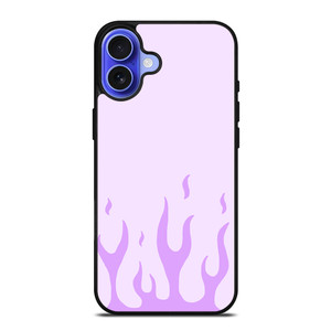 PURPLE FLAME iPhone 16 Case Cover