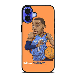 RUSSELL WESTBROOK CARTOON iPhone 16 Case Cover RUSSELL WESTBROOK CARTOON iPhone 16 Case Cover