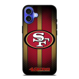 SAN FRANCISCO 49ERS STRIPE iPhone 16 Case Cover SAN FRANCISCO 49ERS STRIPE iPhone 16 Case Cover