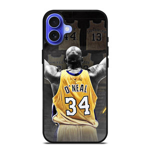 SHAQUILLE O'NEAL LA LAKERS NBA iPhone 16 Case Cover