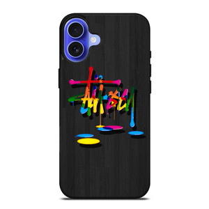 STUSSY PAINT LOGO iPhone 16 Case Cover STUSSY PAINT LOGO iPhone 16 Case Cover