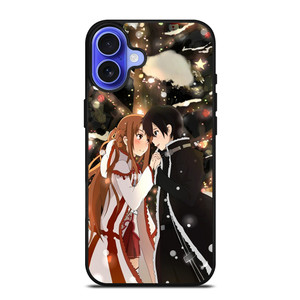 SWORD ART ONLINE KIRITO AND ASUNA iPhone 16 Case Cover SWORD ART ONLINE KIRITO AND ASUNA iPhone 16 Case Cover