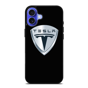 TESLA BLACK LOGO iPhone 16 Case Cover
