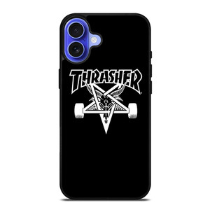 THRASER SKATEBOARD BLACK iPhone 16 Case Cover