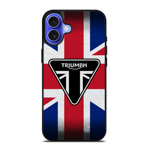 TRIUMPH MOTORCYCLE FLAG LOGO iPhone 16 Case Cover TRIUMPH MOTORCYCLE FLAG LOGO iPhone 16 Case Cover