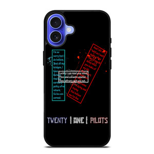 TWENTY ONE PILOTS LOGO iPhone 16 Case Cover TWENTY ONE PILOTS LOGO iPhone 16 Case Cover