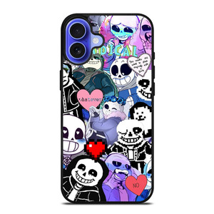 UNDERTALE SANS COLLAGE iPhone 16 Case Cover